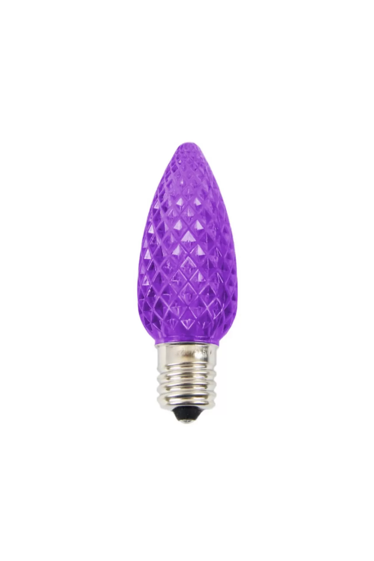 Decorator's Warehouse C9 Platinum Elite LED SMD Bulb (25 Bulbs/bag) - Faceted, Purple