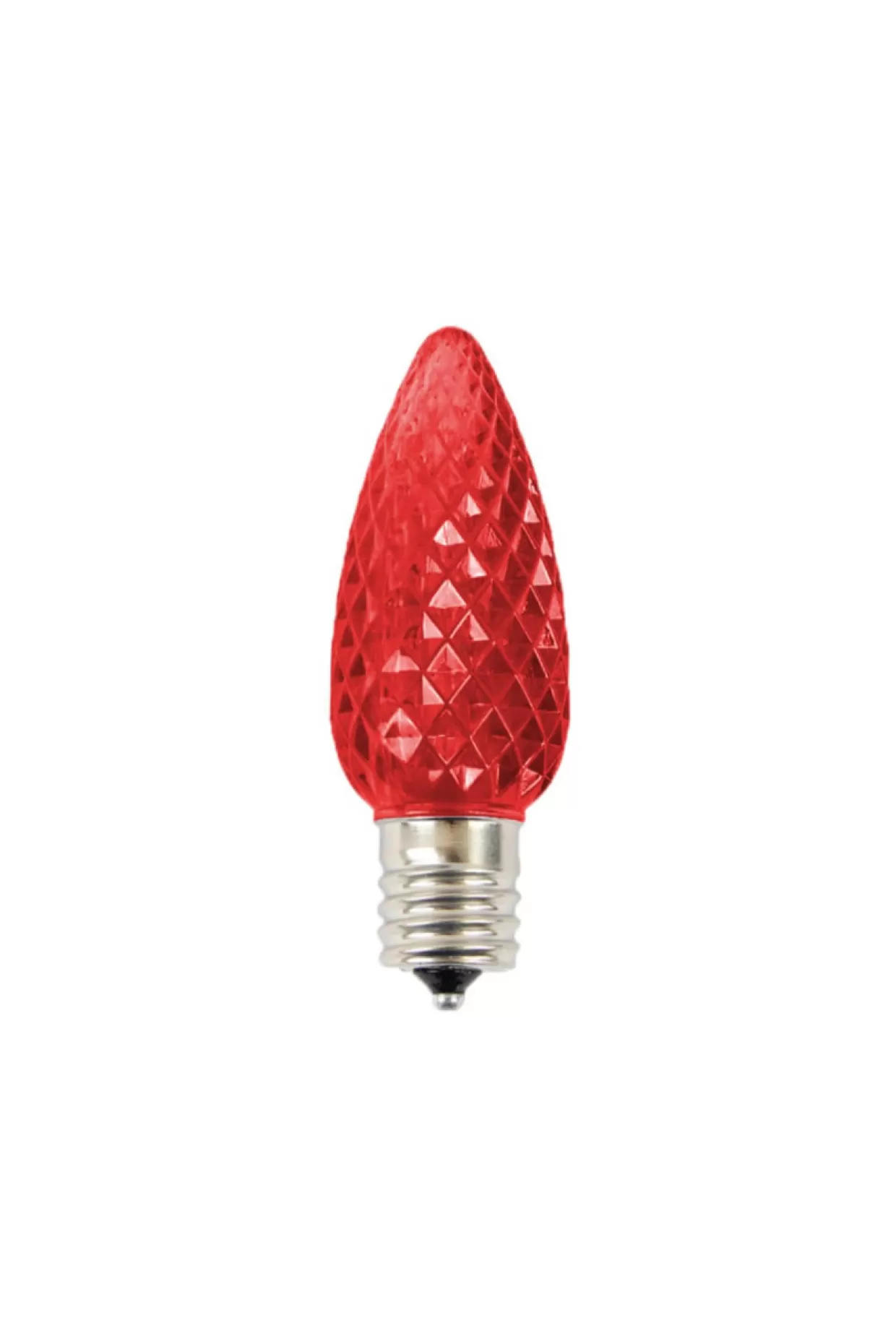 Decorator's Warehouse C9 Wonderful LED SMD Bulb (25 Bulbs/bag) - Faceted, Red