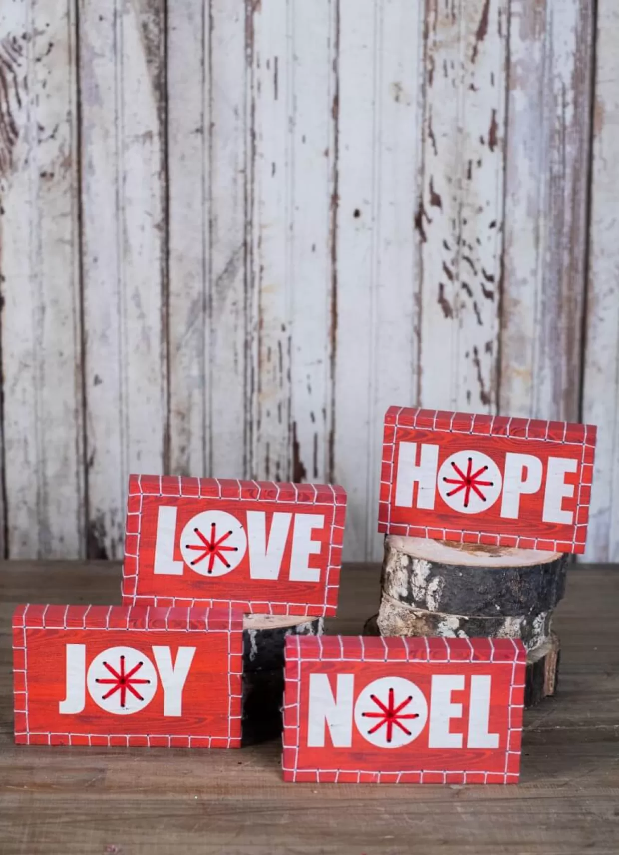 Decorator's Warehouse Christmas Words Block
