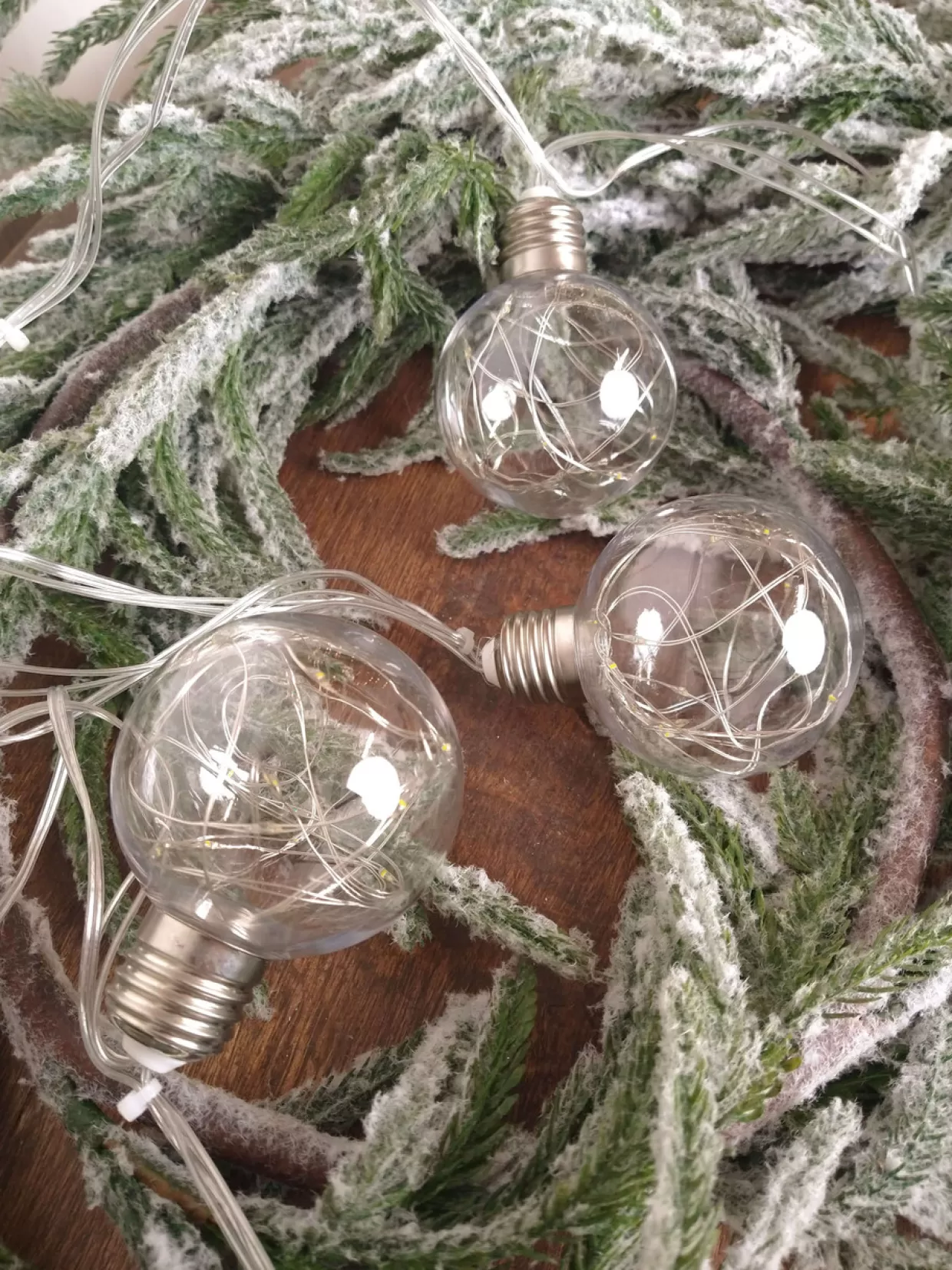 Decorator's Warehouse LED String Lights With Clear Balls - 3" Orbs