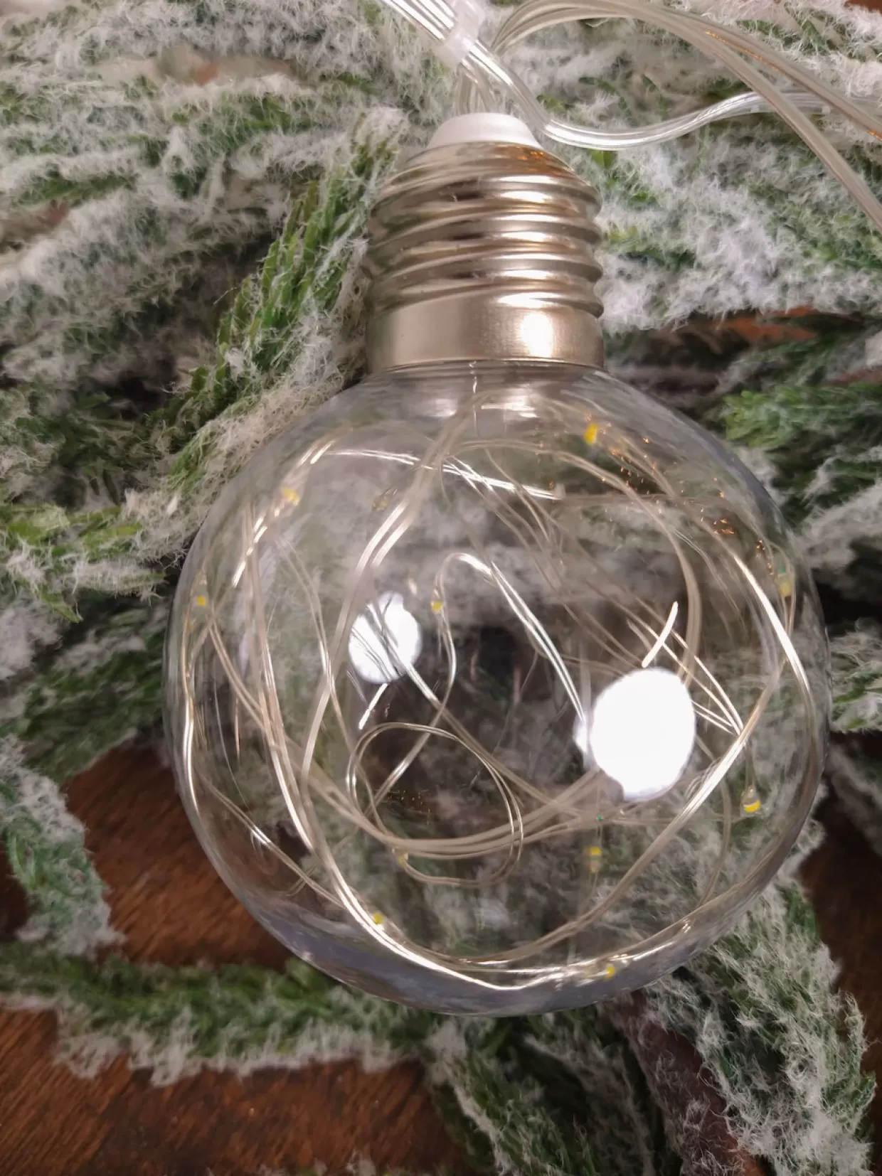 Decorator's Warehouse LED String Lights With Clear Balls - 3" Orbs