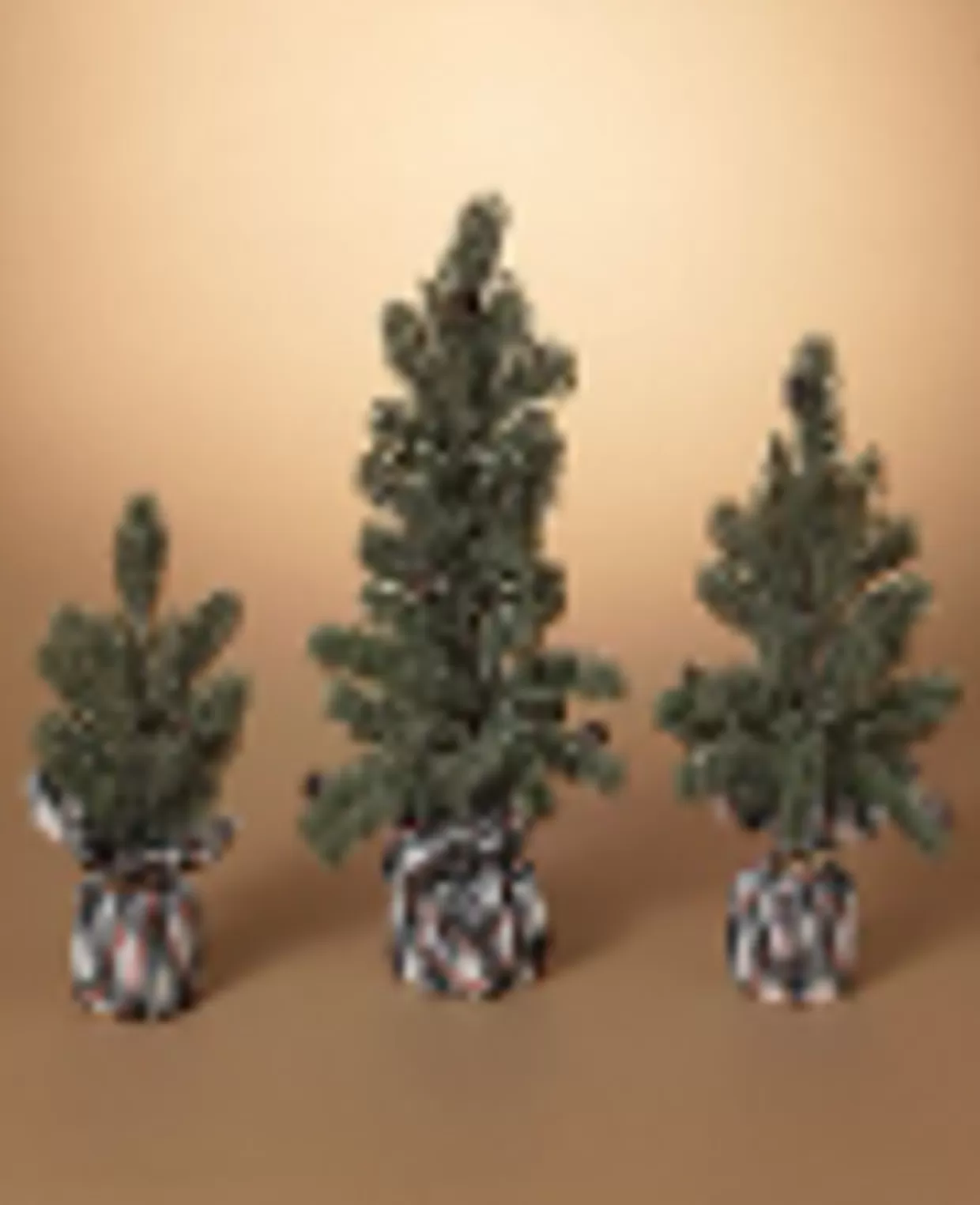 Decorator's Warehouse Pine Tree With Plaid Fabric - Large