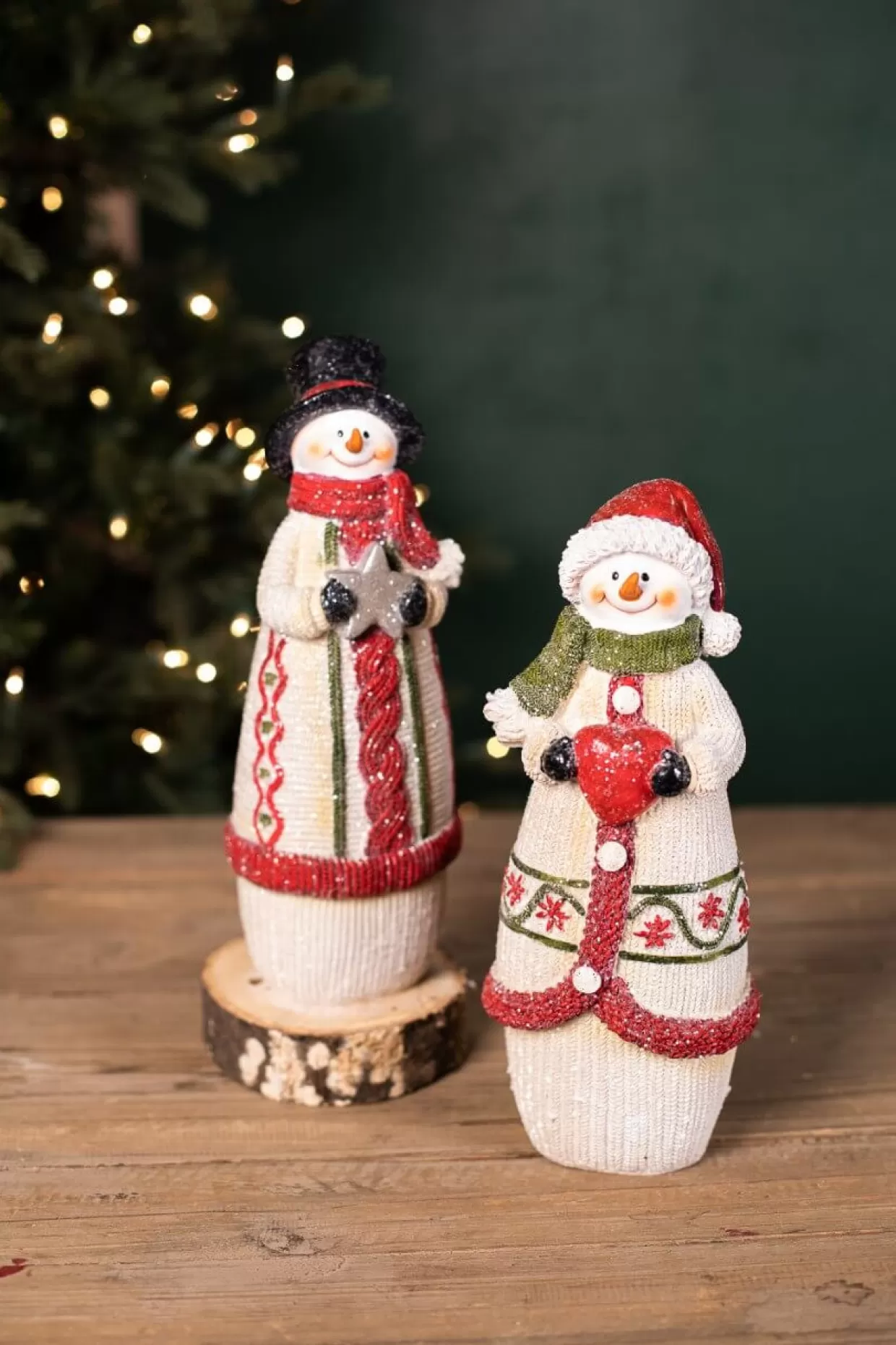 Decorator's Warehouse Resin Knit Snowman